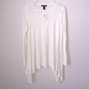NWT Long sleeve white top!